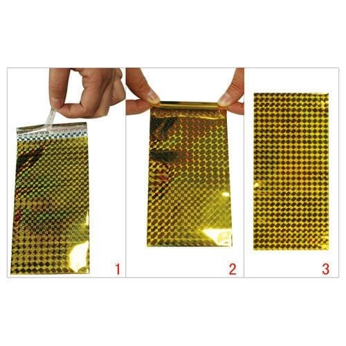 Hologram pvc gift bag with self-adhesive sealing strip-Nile Corp