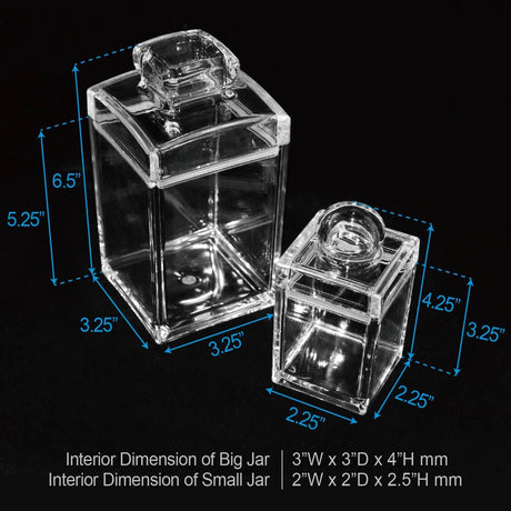 #HW2455 Acrylic 5 Pieces Seasoning Containers and Food Storage Jars