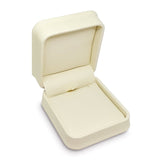 #JLP6-L32 Cream Faux Leather Pendant Box