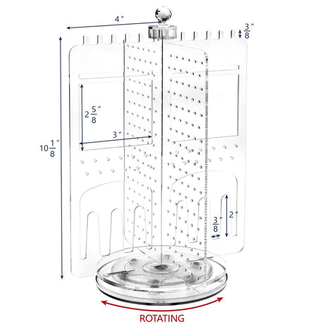 #JWY6065 Acrylic Rotating Jewelry Display Stand Organizer