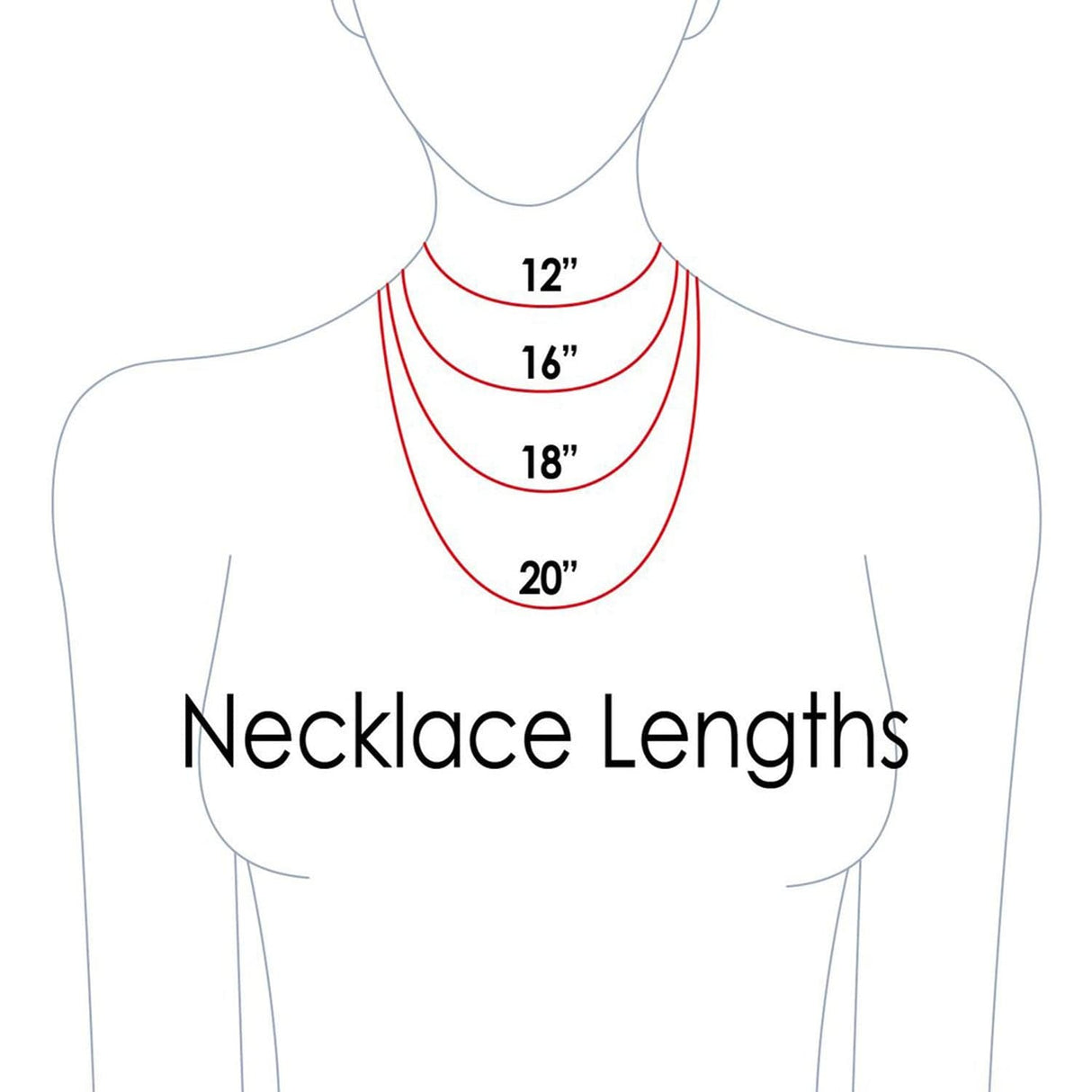 #ND102L-WH Necklace Display 5 1/2" x 4 7/8" x 10"H