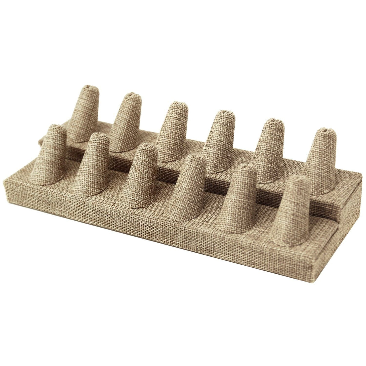 #RD-2462N-N3 Burlap Ring Display, 12 Rings