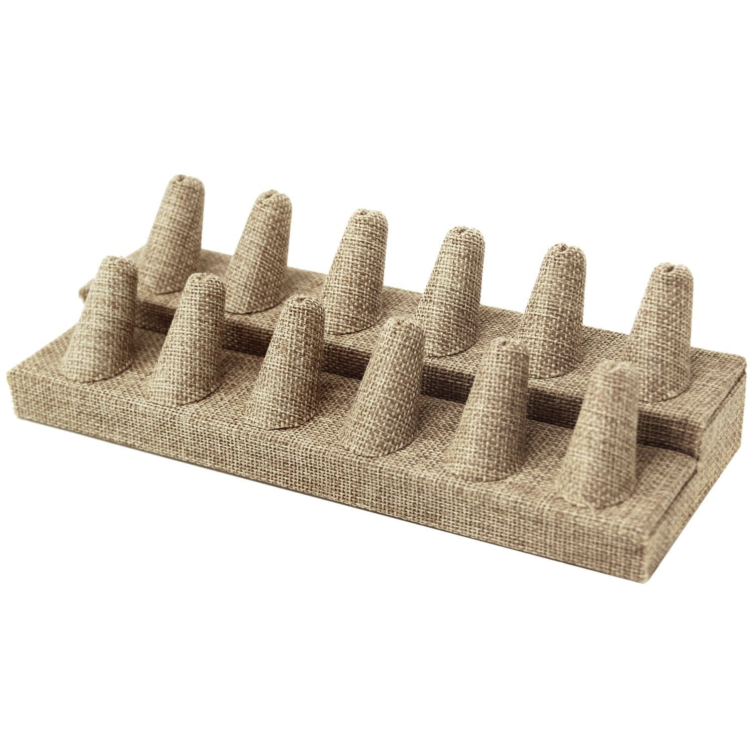 #RD-2462N-N3 Burlap Ring Display, 12 Rings