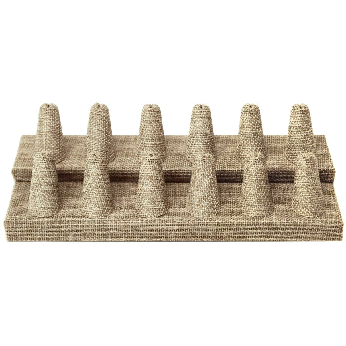 #RD-2462N-N3 Burlap Ring Display, 12 Rings