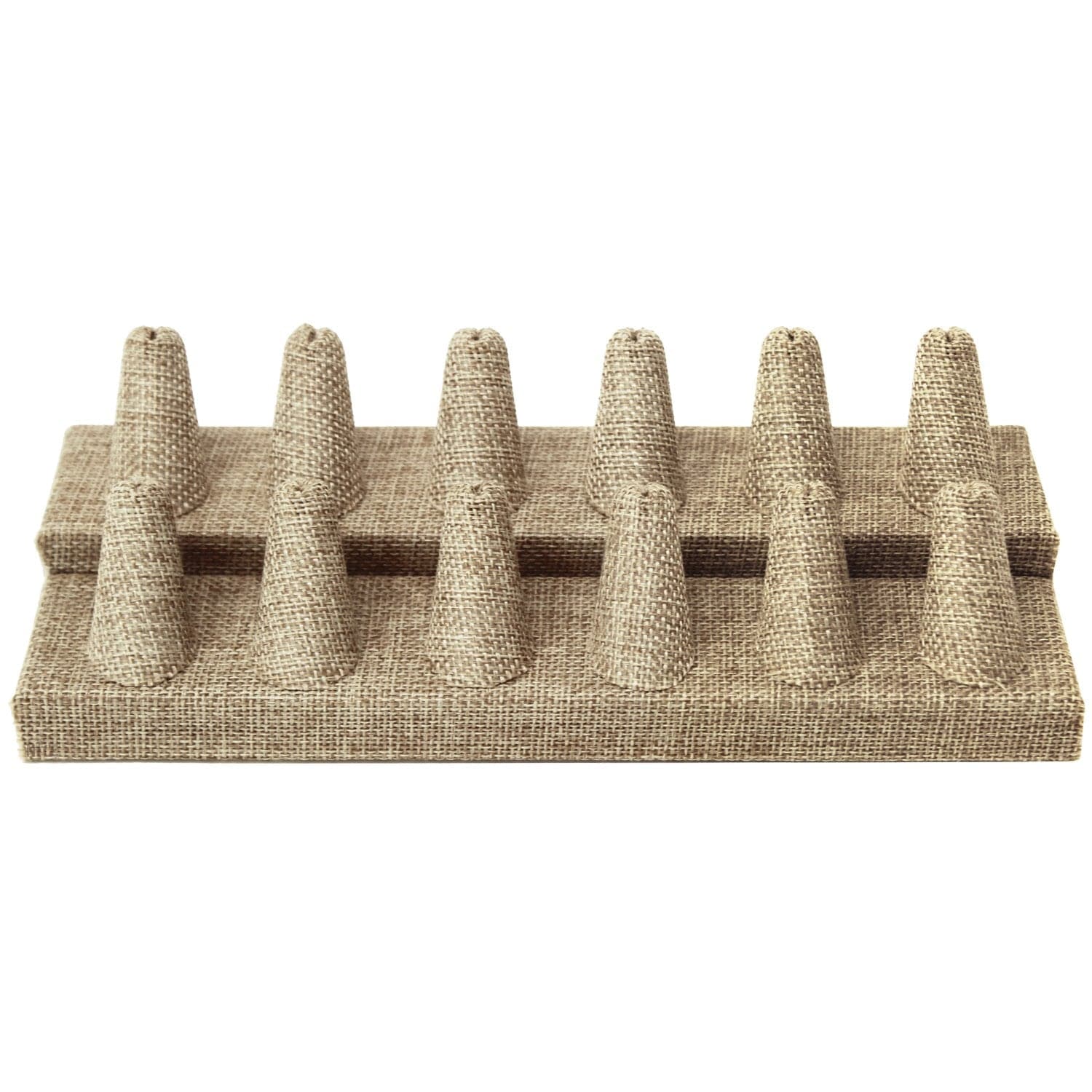#RD-2462N-N3 Burlap Ring Display, 12 Rings