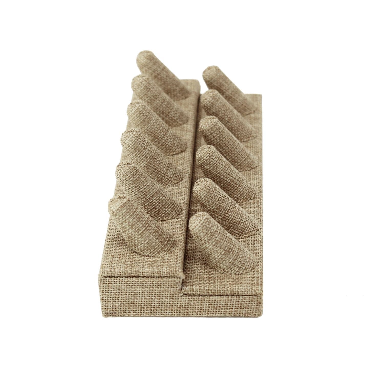 #RD-2462N-N3 Burlap Ring Display, 12 Rings