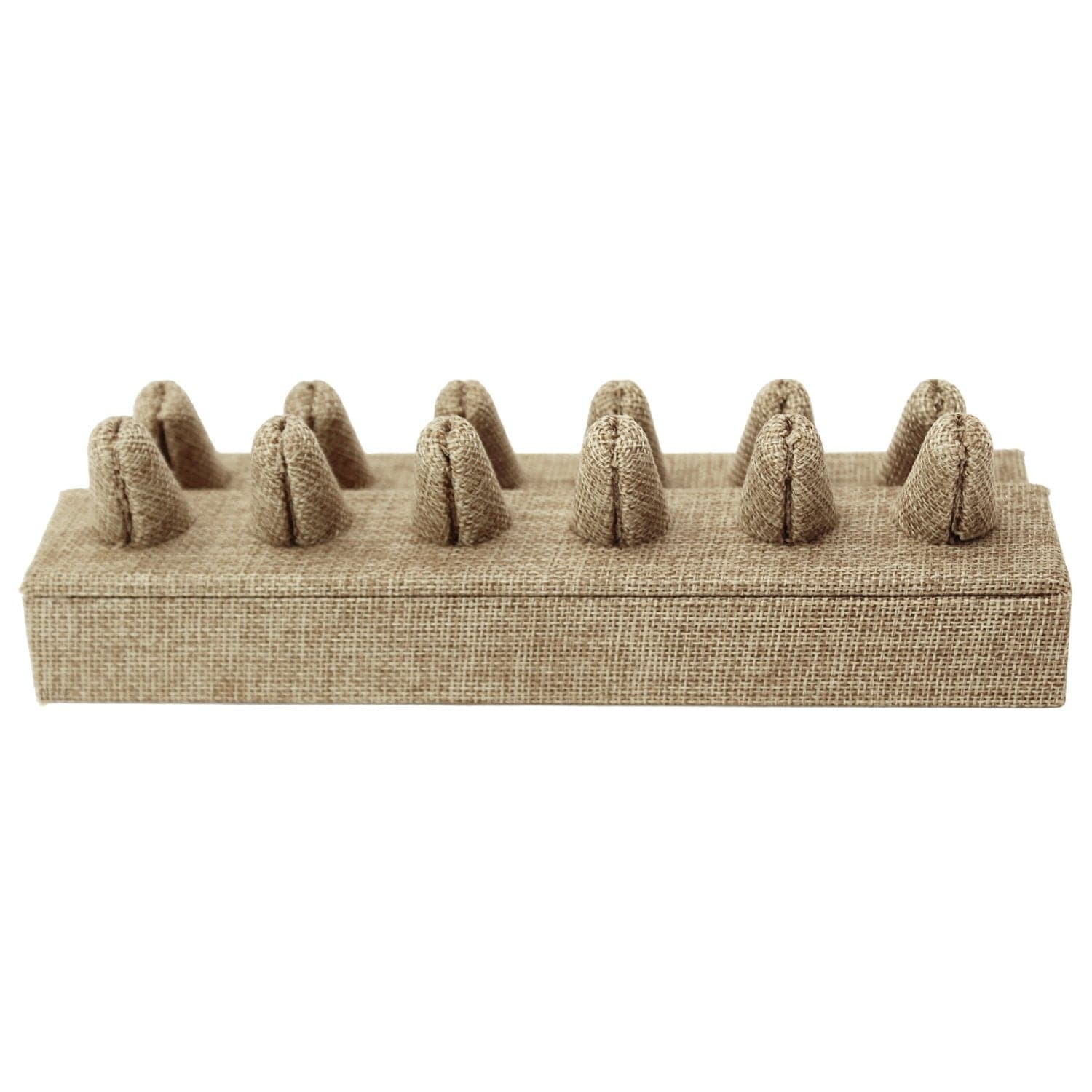 #RD-2462N-N3 Burlap Ring Display, 12 Rings