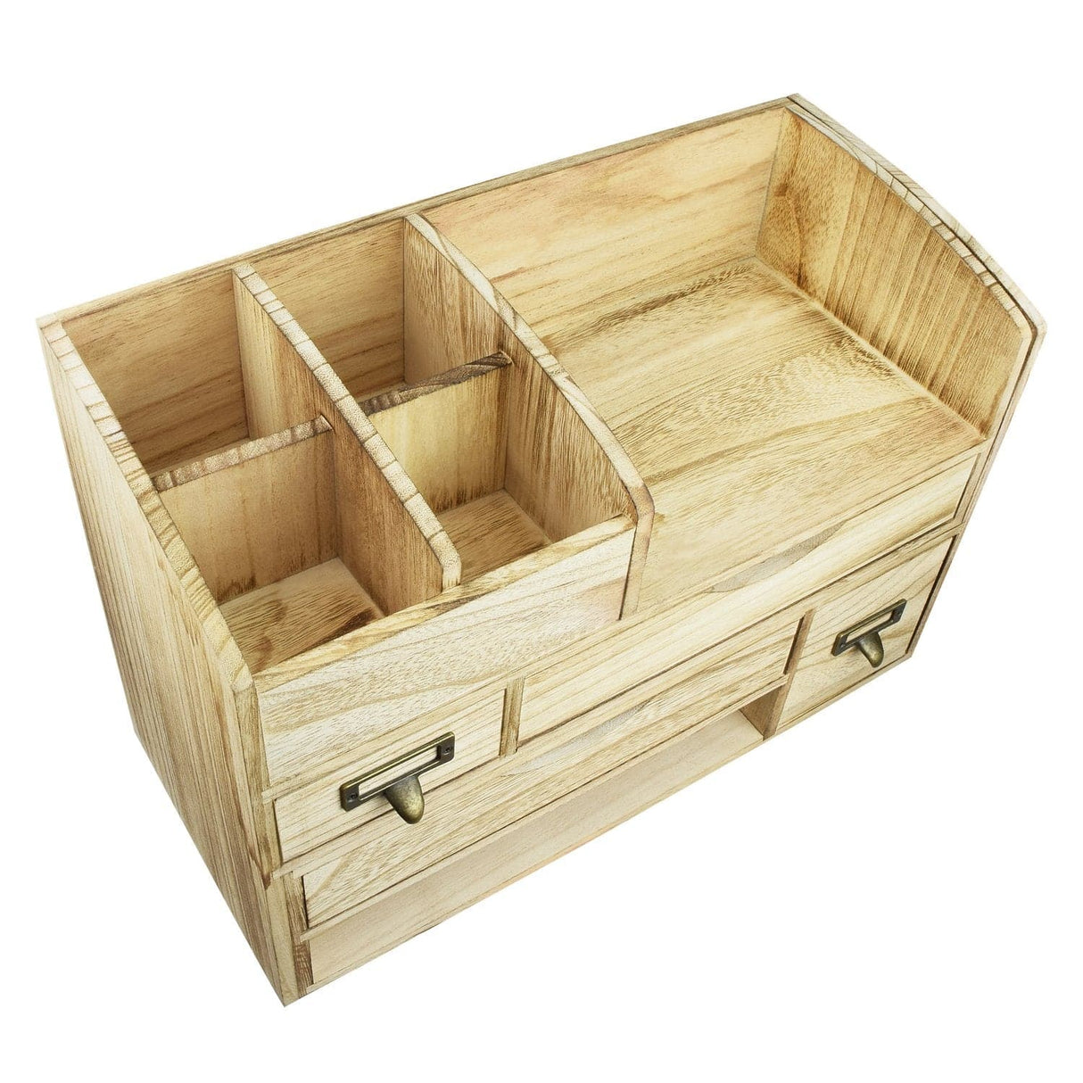 #SAT107 Adjustable Wooden Desktop Organizer Office Supplies Storage