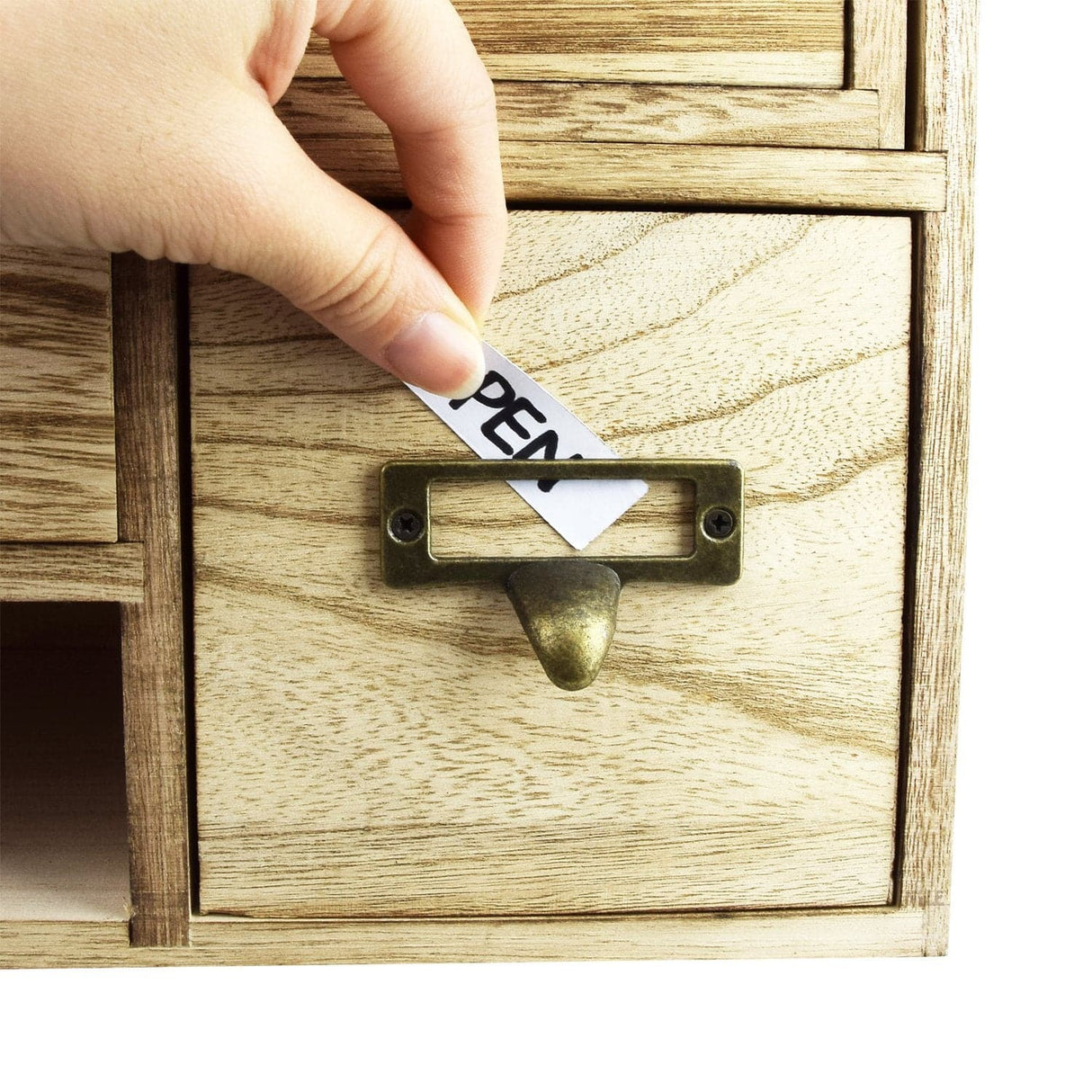 #SAT107 Adjustable Wooden Desktop Organizer Office Supplies Storage