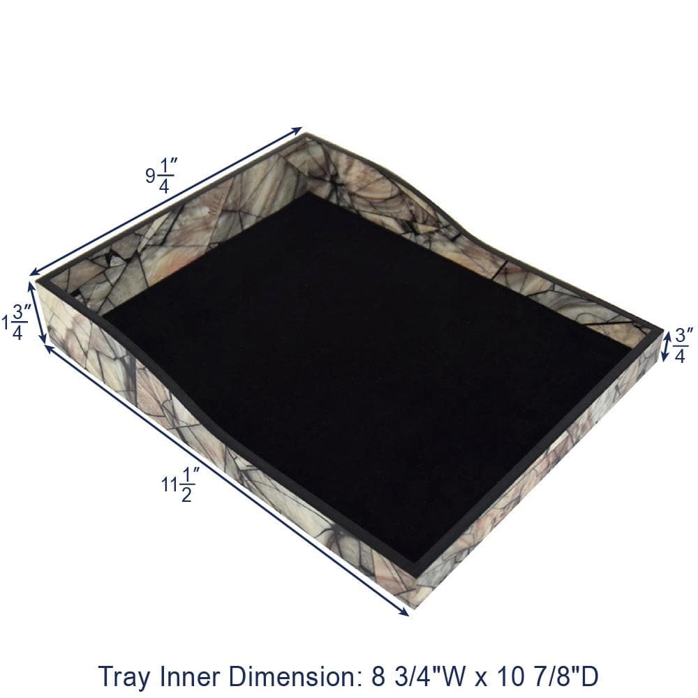 Wooden Marble Pattern Office Supplies Storage Desk Organizer-Nile Corp