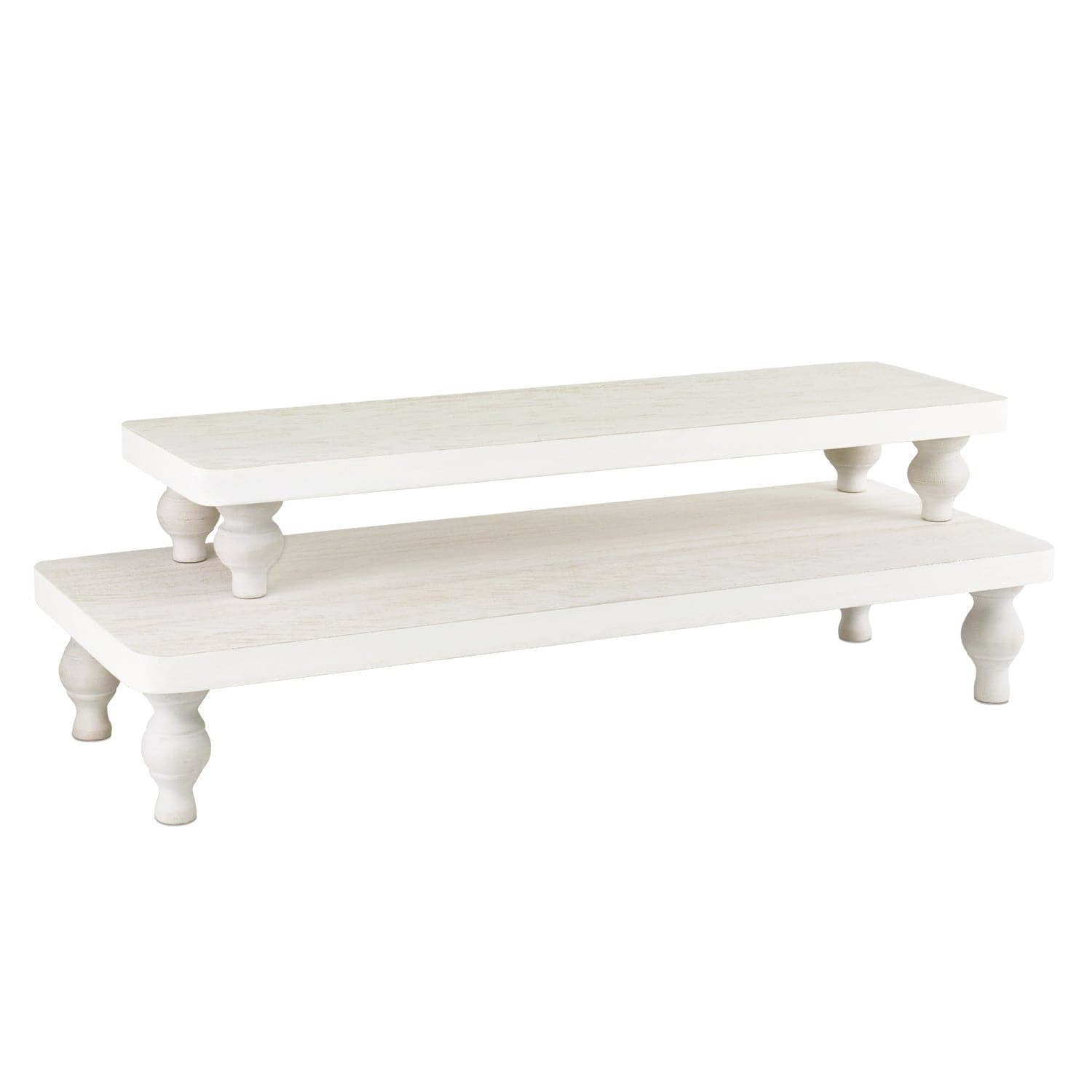 #WD2202 2Pcs wood display riser stands