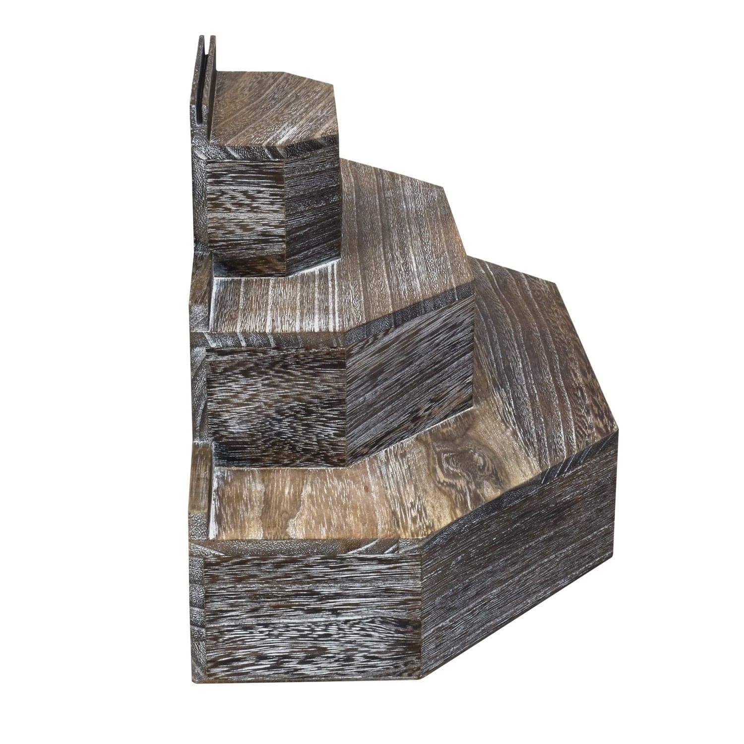 #WD3015-CF  3-Tier Coffee Color Wood Stair Step Display Risers