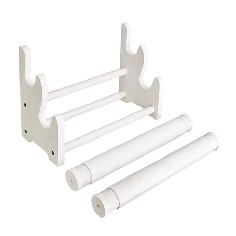 #WD3802 Wooden 2 Tier Bar Jewelry Bracelet Bangle Holder