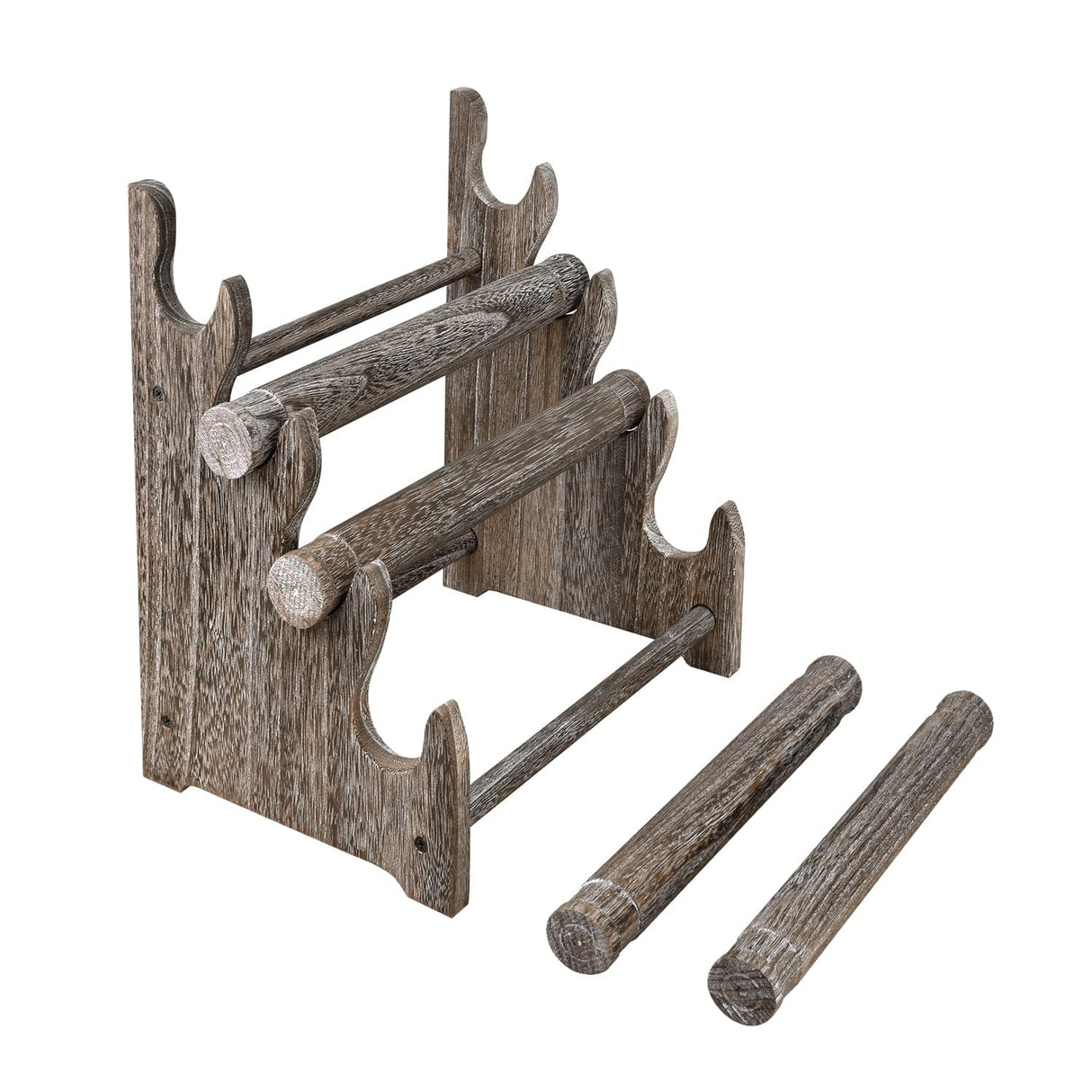 Wood 4 Bar Bracelet Display Stand -Nile Corp