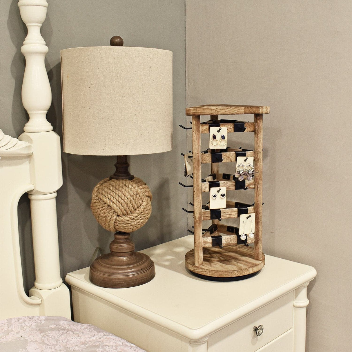 #WD4015-OK 30 Hooks Jewelry Tower Organizer