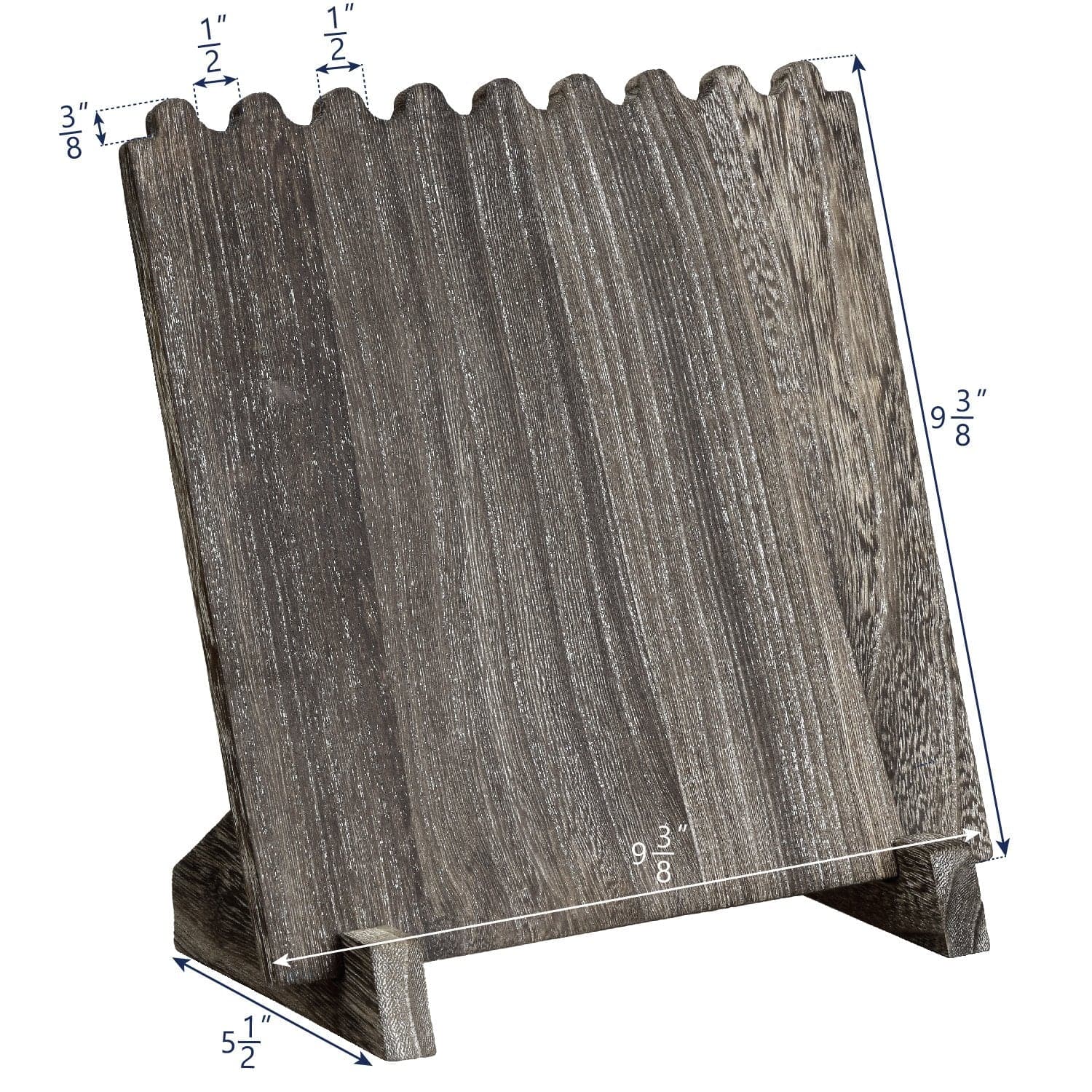 #WD609-CF Wooden Plank Jewelry Necklace Display Stand for 8 Necklaces