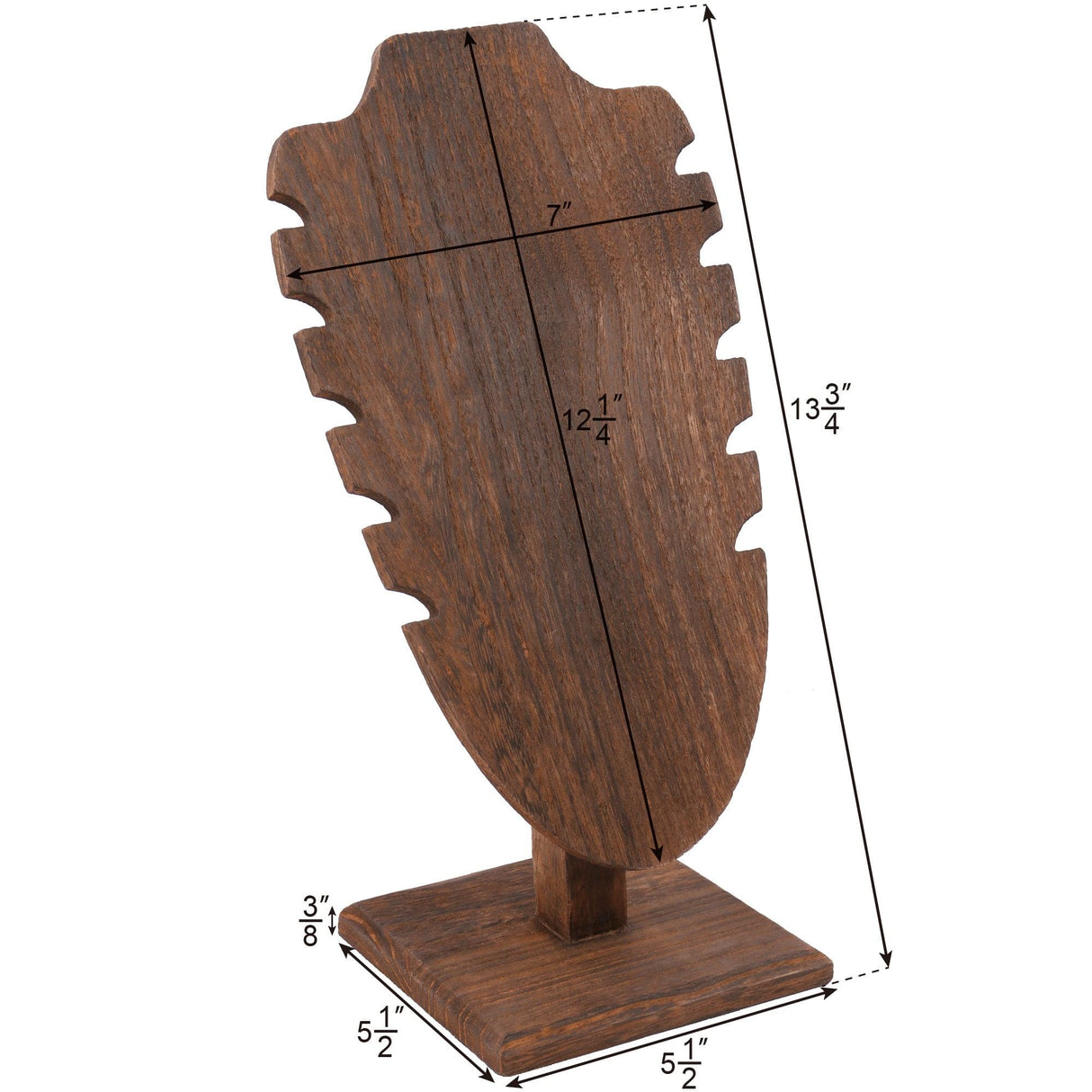 #WDN6371BR Freestanding Necklace Display Easel Stand Holder