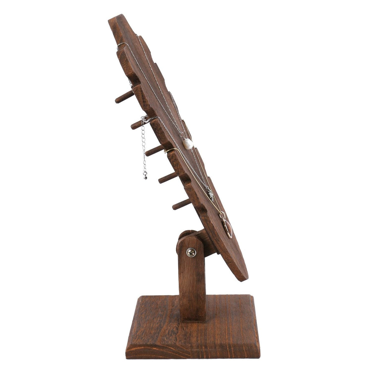 #WDN6371BR Freestanding Necklace Display Easel Stand Holder