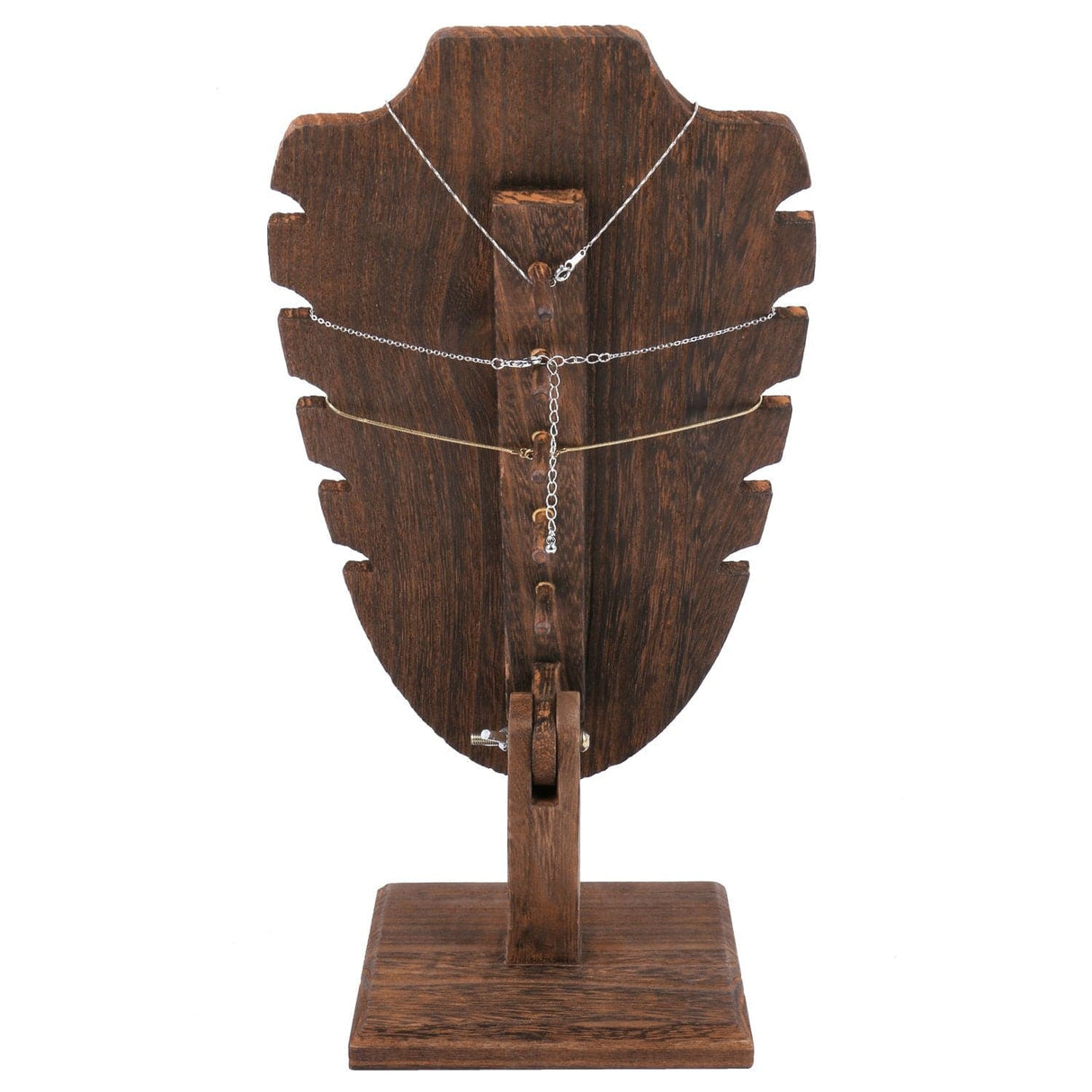 #WDN6371BR Freestanding Necklace Display Easel Stand Holder