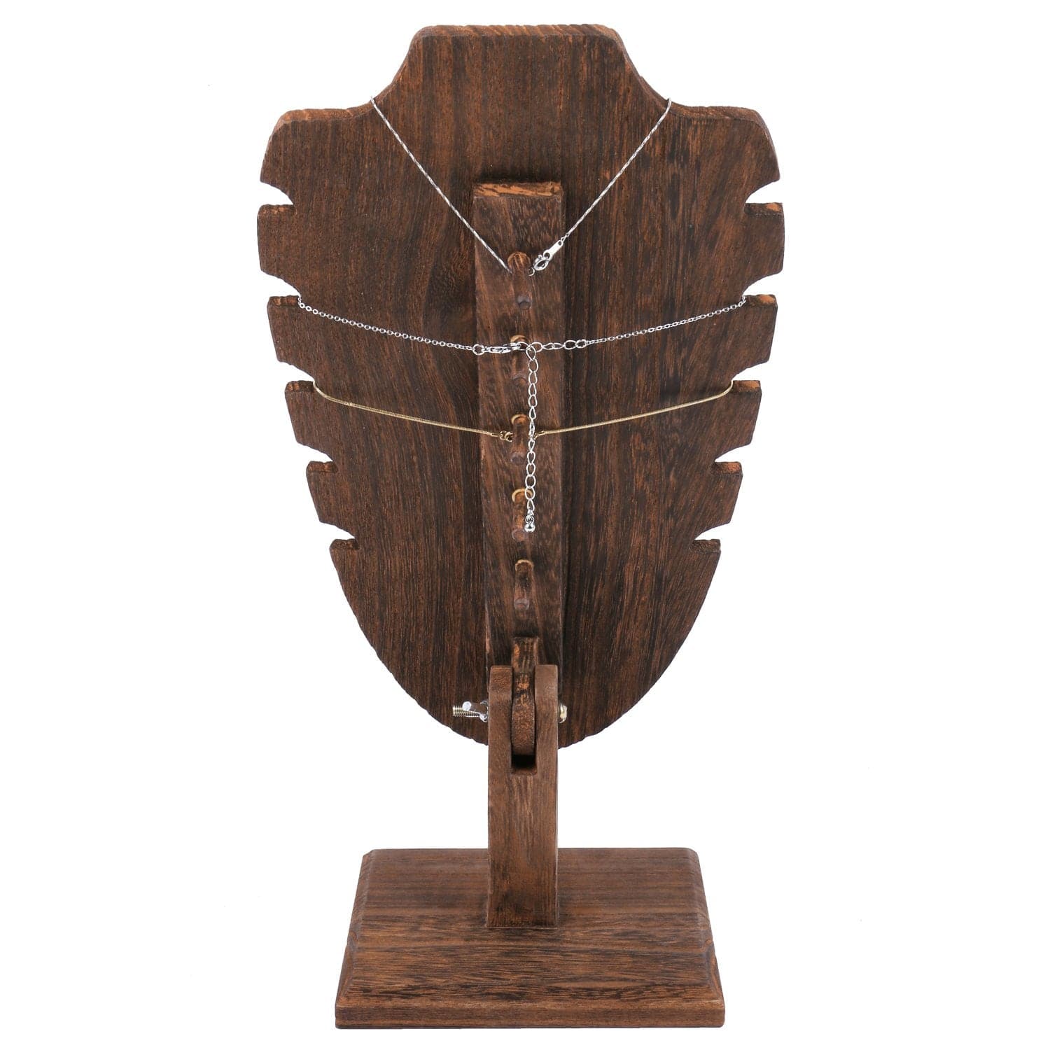 #WDN6371BR Freestanding Necklace Display Easel Stand Holder