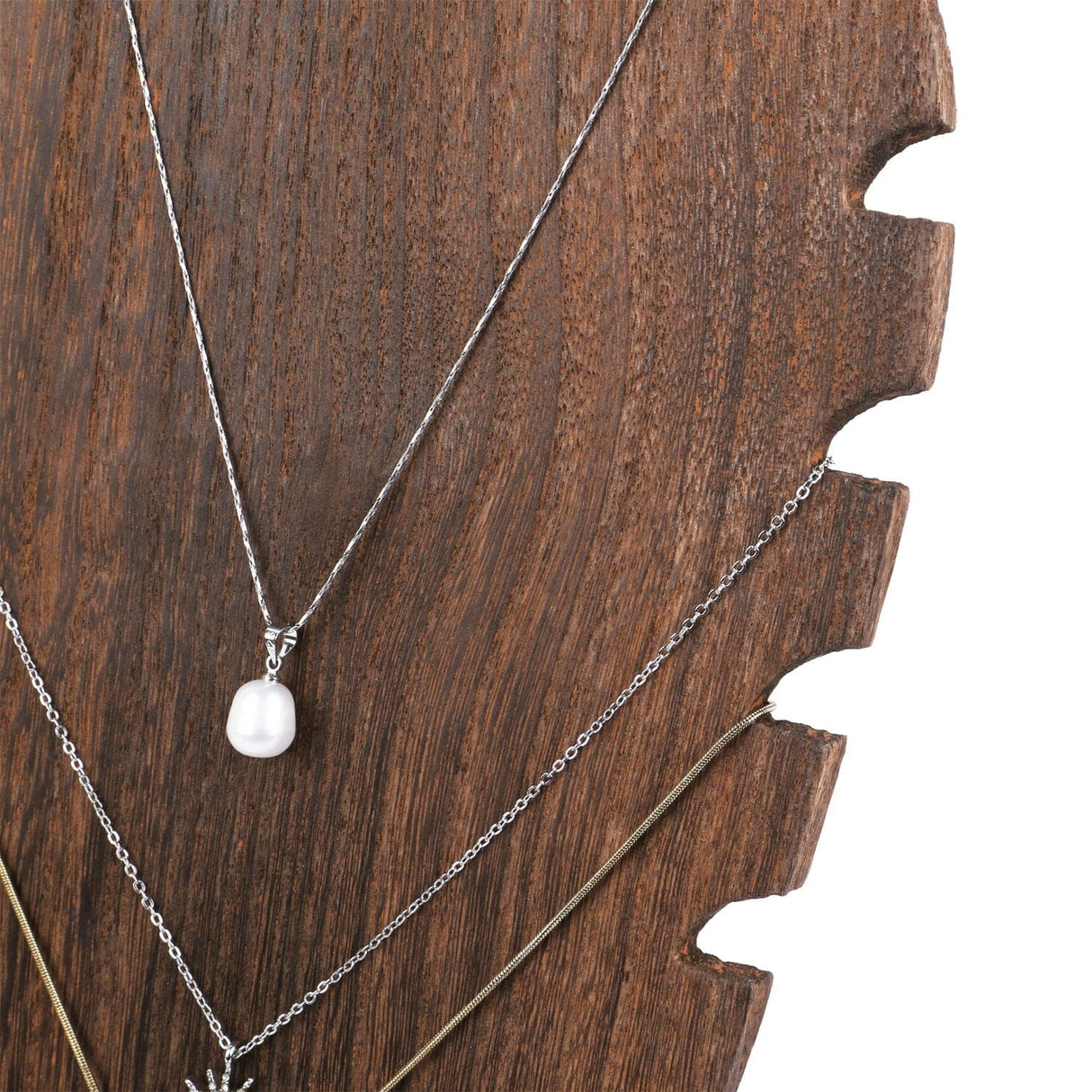 #WDN6371BR Freestanding Necklace Display Easel Stand Holder