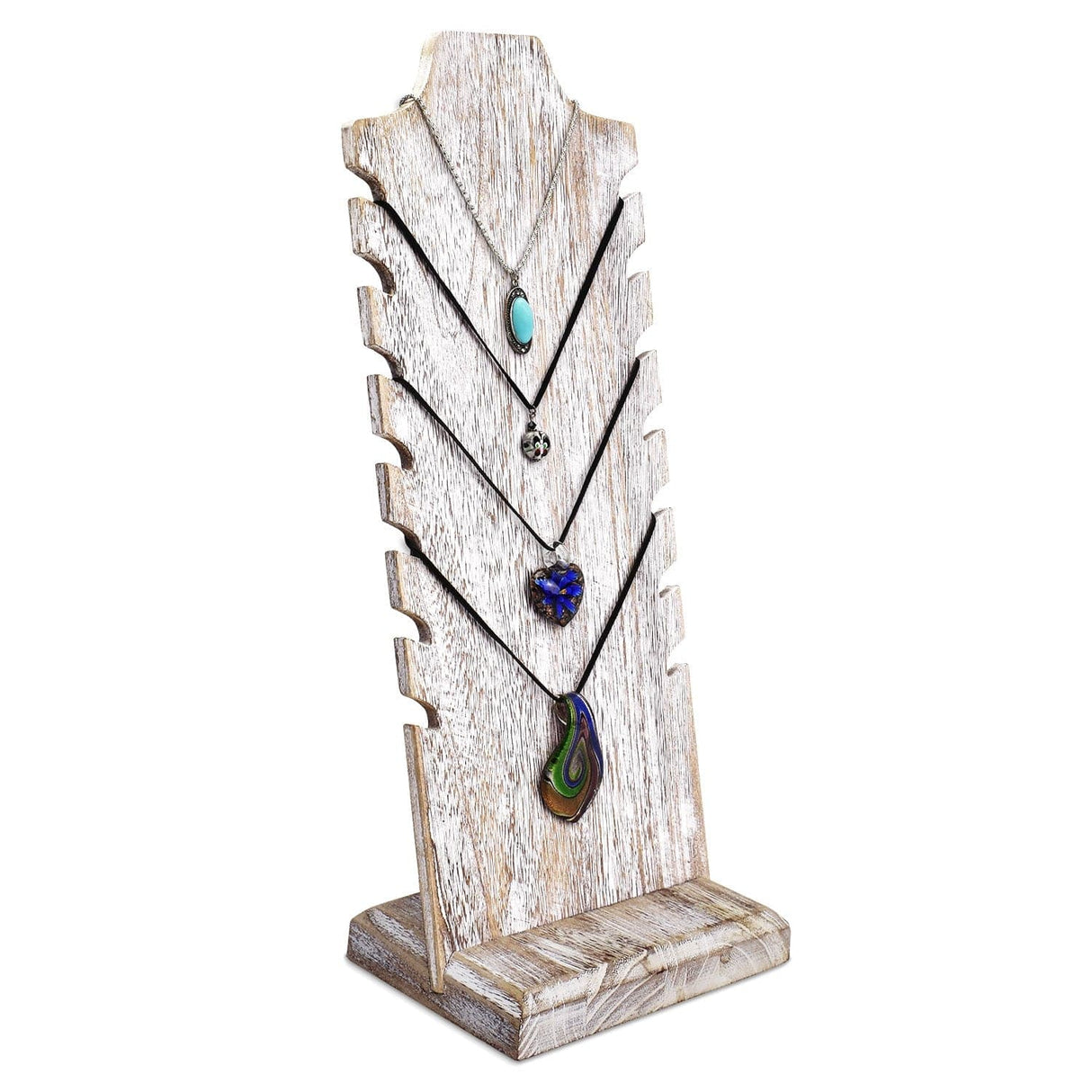 #WDN68 Wooden Multiple Necklace Display Stand