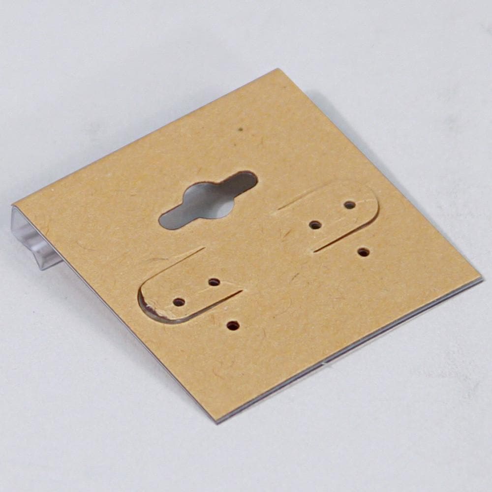 Kraft Paper Covered Plastic Hanging Earring Cards -Nile Corp