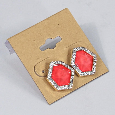 Kraft Paper Covered Plastic Hanging Earring Cards -Nile Corp