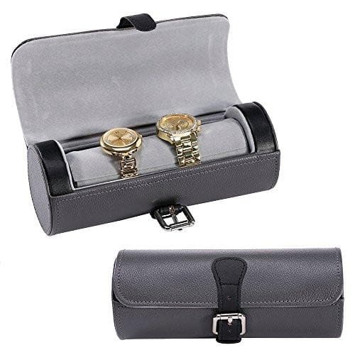 Watch Case | Leatherette Watch Storage Case -Nile Corp