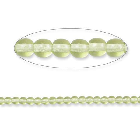 Jablonex Druk Czech Glass Round Beads 6mm