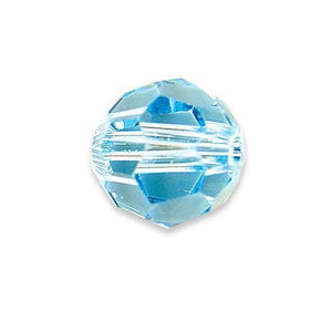 Jablonex Czech Glass Faceted Fire-Polished Round Beads 8mm