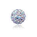 Rhinestone Pave Polymer Clay Ball Beads