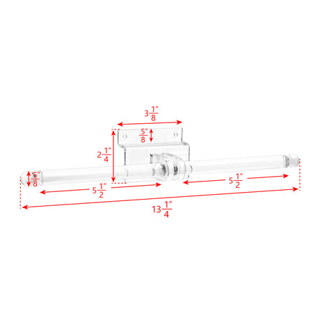  2 Pcs Set  Acrylic "T" Bar Bracelet Display