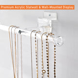 #1328 Acrylic T Bar Necklace and Bracelet Display