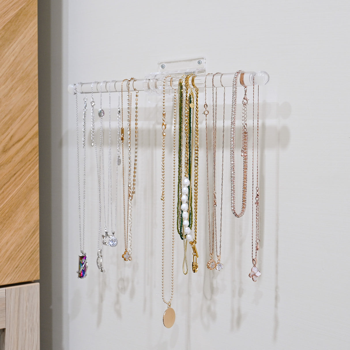  2 Pcs Set  Acrylic "T" Bar Bracelet Display