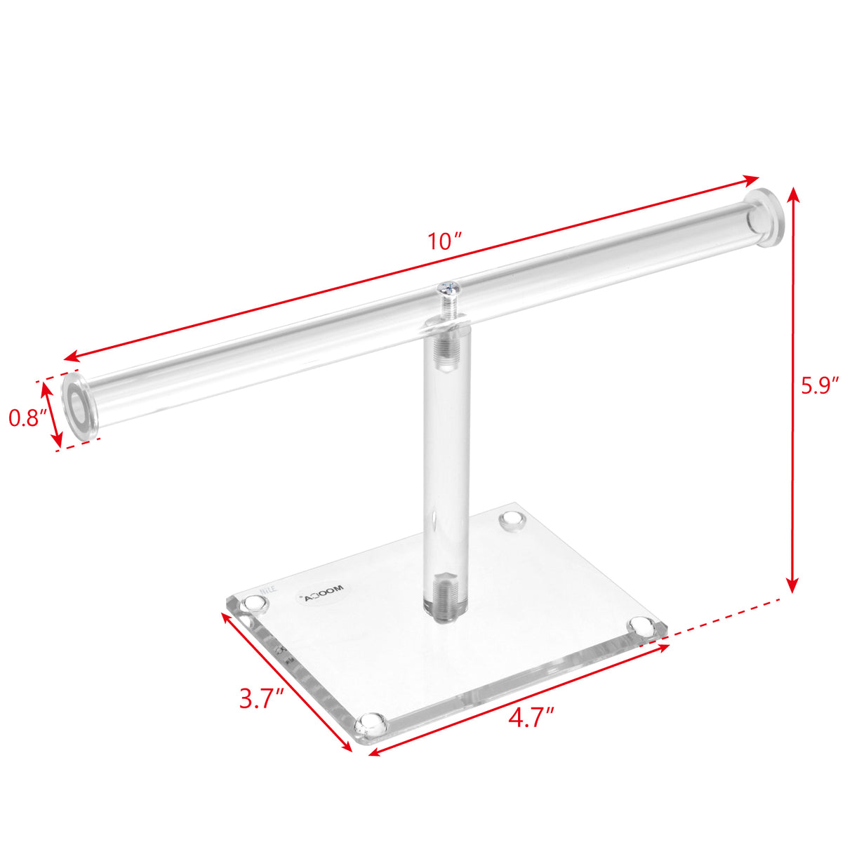 Acrylic "T" Bar Bracelet Display-Nile Corp