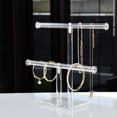 Acrylic "T" Bar Bracelet Display-Nile Corp