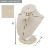 #185-1-LNT Combination Jewelry Display Bust for Necklace, Ring,and Earring