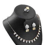 #185-1L-BK Deluxe jewelry bust display is crafted with PU leather and designed to showcase earrings, rings, and necklaces in one elegant jewelry display stand