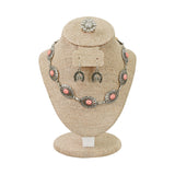 #185-1(LN) Combination Jewelry Display Bust for Necklace, Ring, and Earring