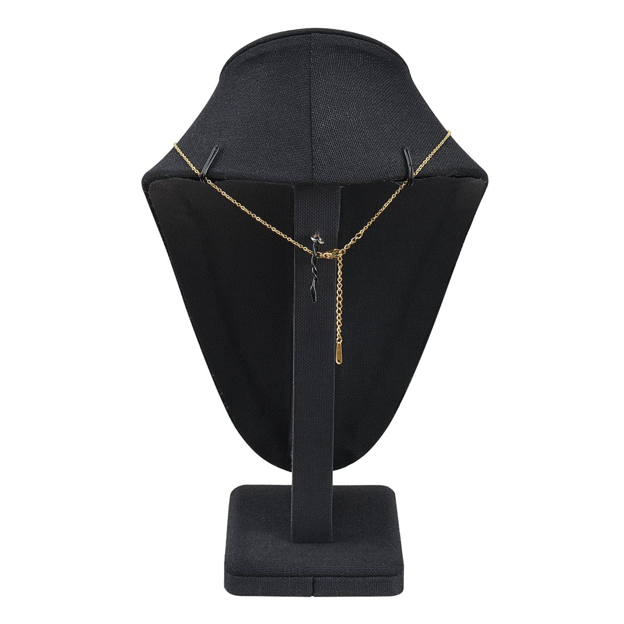 #189-7-LNBK Jewelry Display Bust , Black Linen