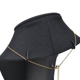 #189-7-LNBK Jewelry Display Bust , Black Linen