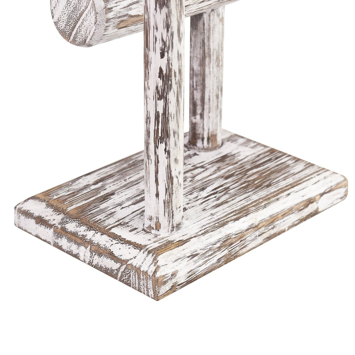 Wooden 2 Tier Bracelet T Bar Jewelry and Watch Display