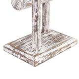 Wooden 2 Tier Bracelet T Bar Jewelry and Watch Display
