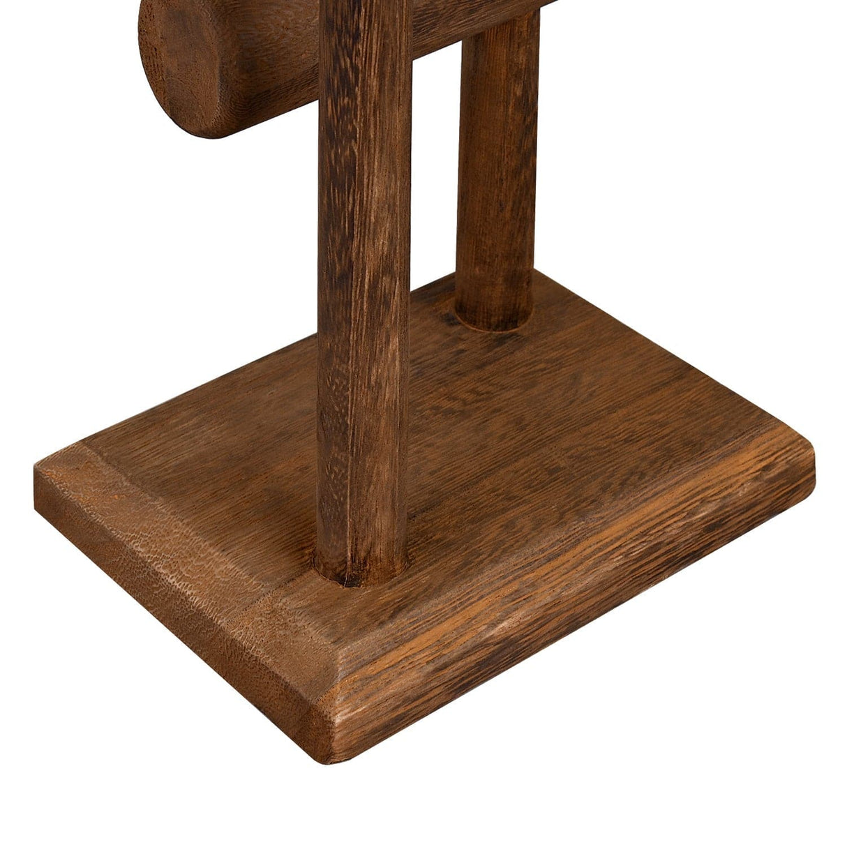 Wooden 2 Tier Bracelet T Bar Jewelry and Watch Display