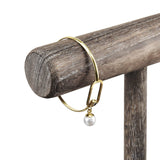 Wooden 2 Tier Bracelet T Bar Jewelry and Watch Display