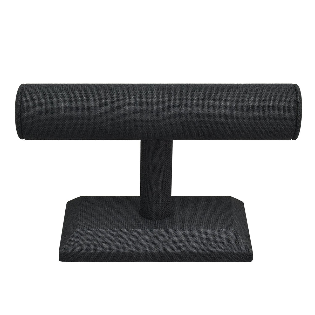 #219-LNBK Linen-Covered Wood Jewelry Display, Black color