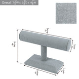 #219-LNLTG Linen Covered Wood Jewelry Display