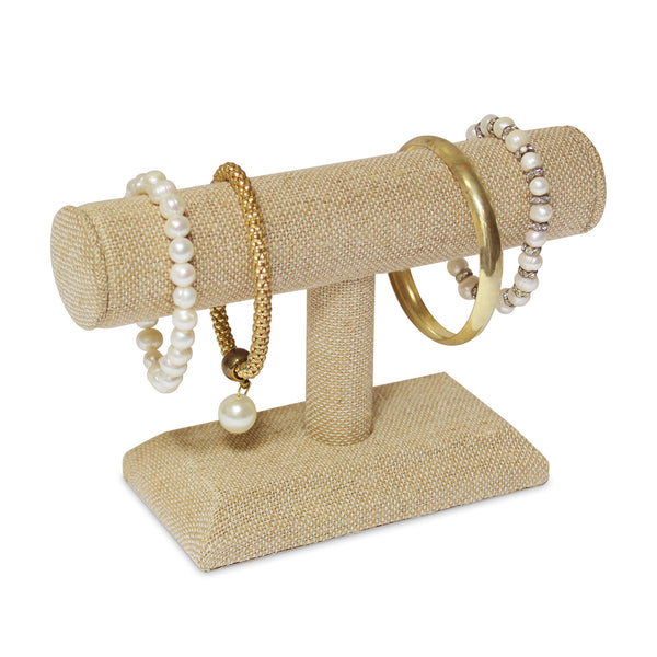 Linen T-Bar Bracelet Display-Nile Corp