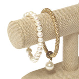 Linen T-Bar Bracelet Display-Nile Corp